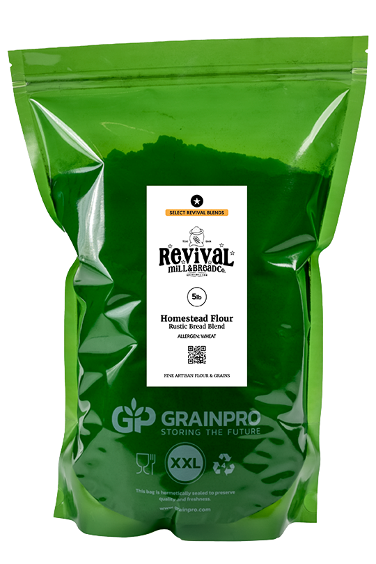Homestead Flour Available Exclusively at Revival Mill & Bread Co.