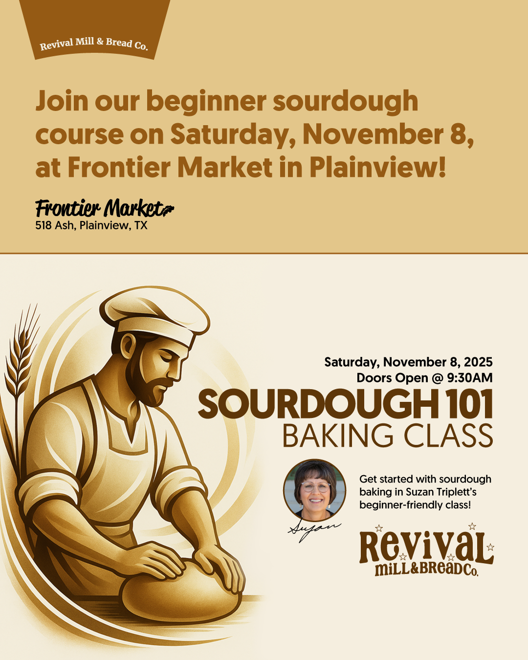 Sourdough 101 Baking Class in Plainview TX