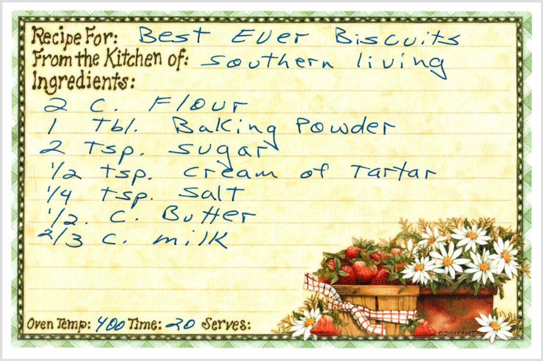 Suzan Triplett's Original Best Ever Biscuits Recipe