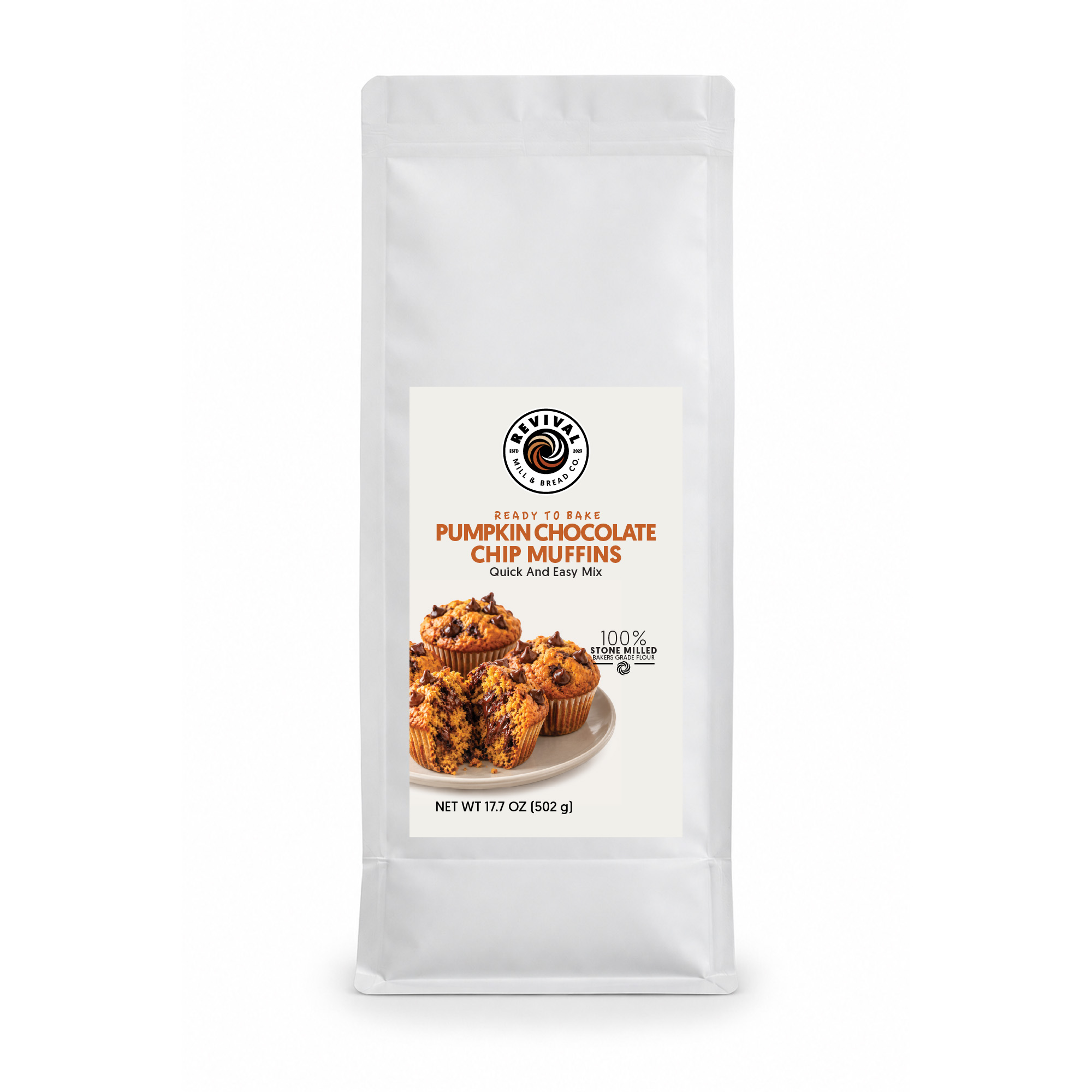 Ready to Bake Pumpkin Chocolate Chip Muffins from Revival Mill & Bread Co.