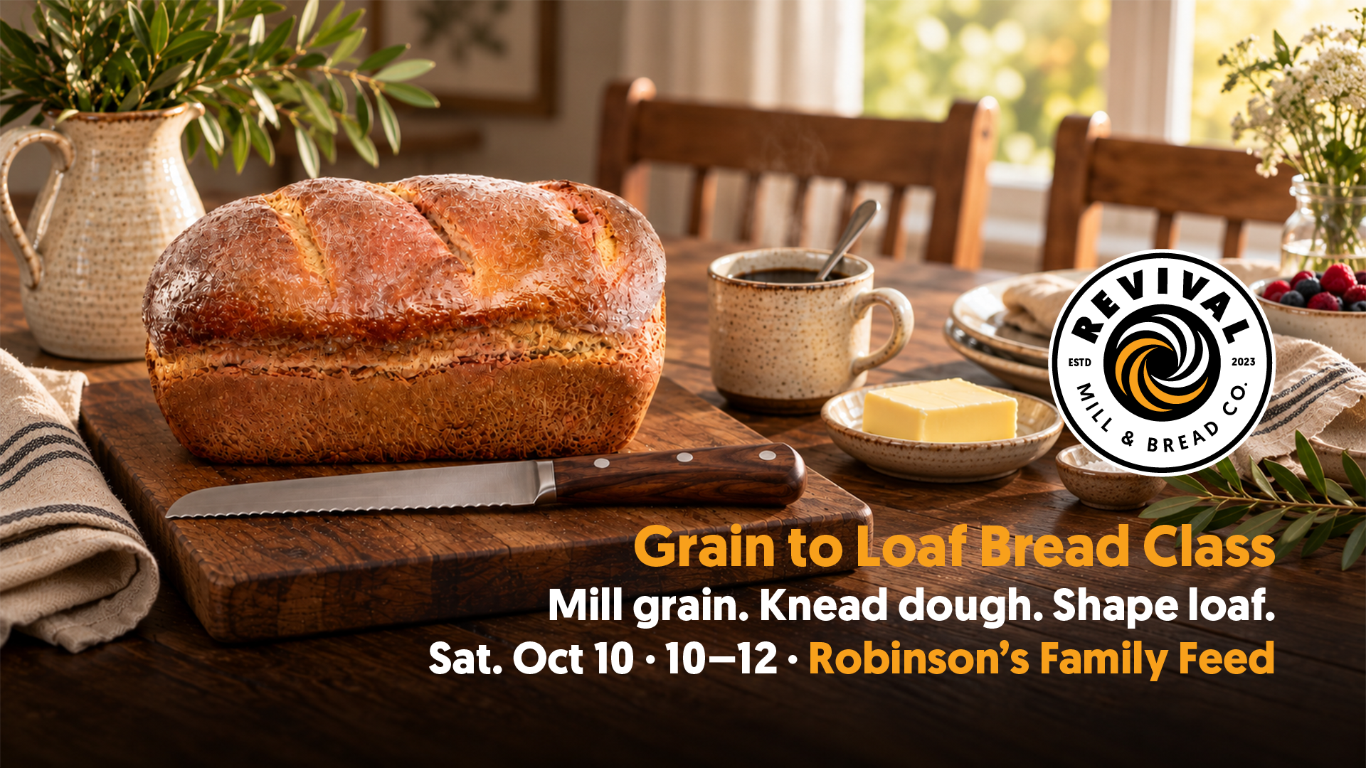 Grain to Loaf Bread Class