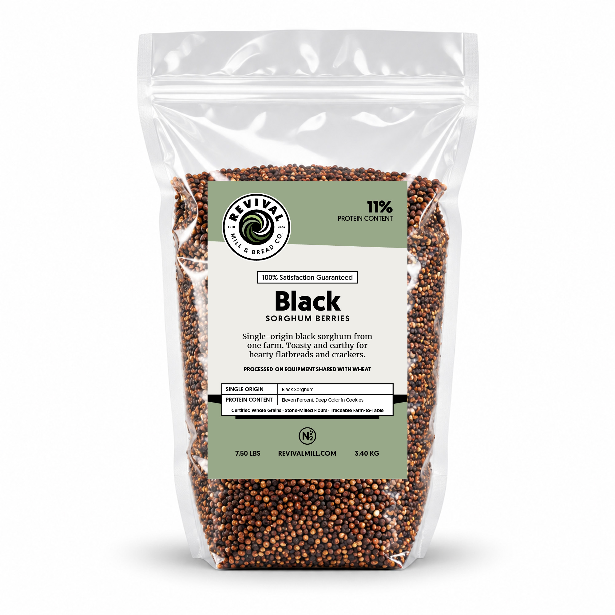 Black Sorghum Berries from Revival Mill & Bread Co.