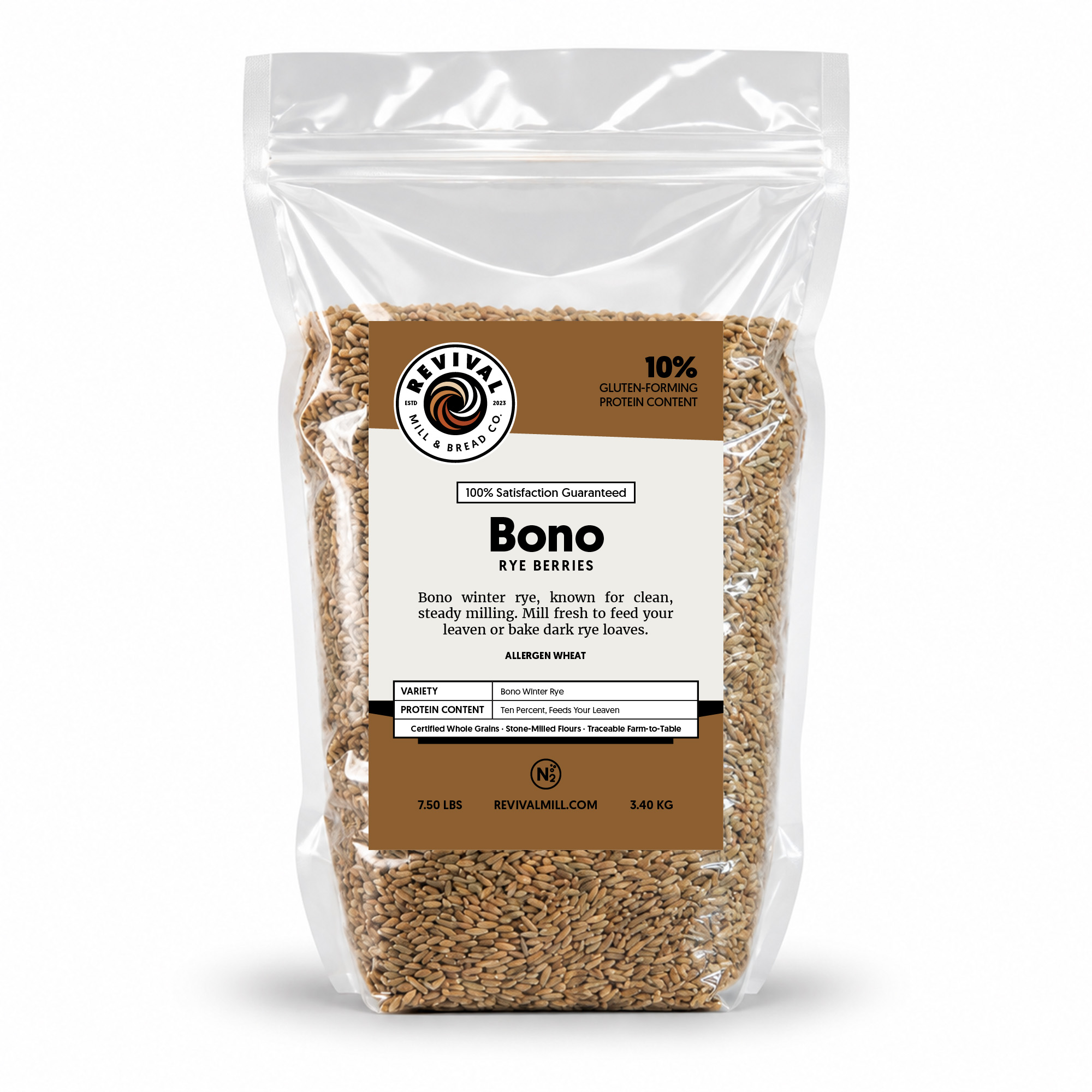 Bono Rye Berries from Revival Mill & Bread Co.