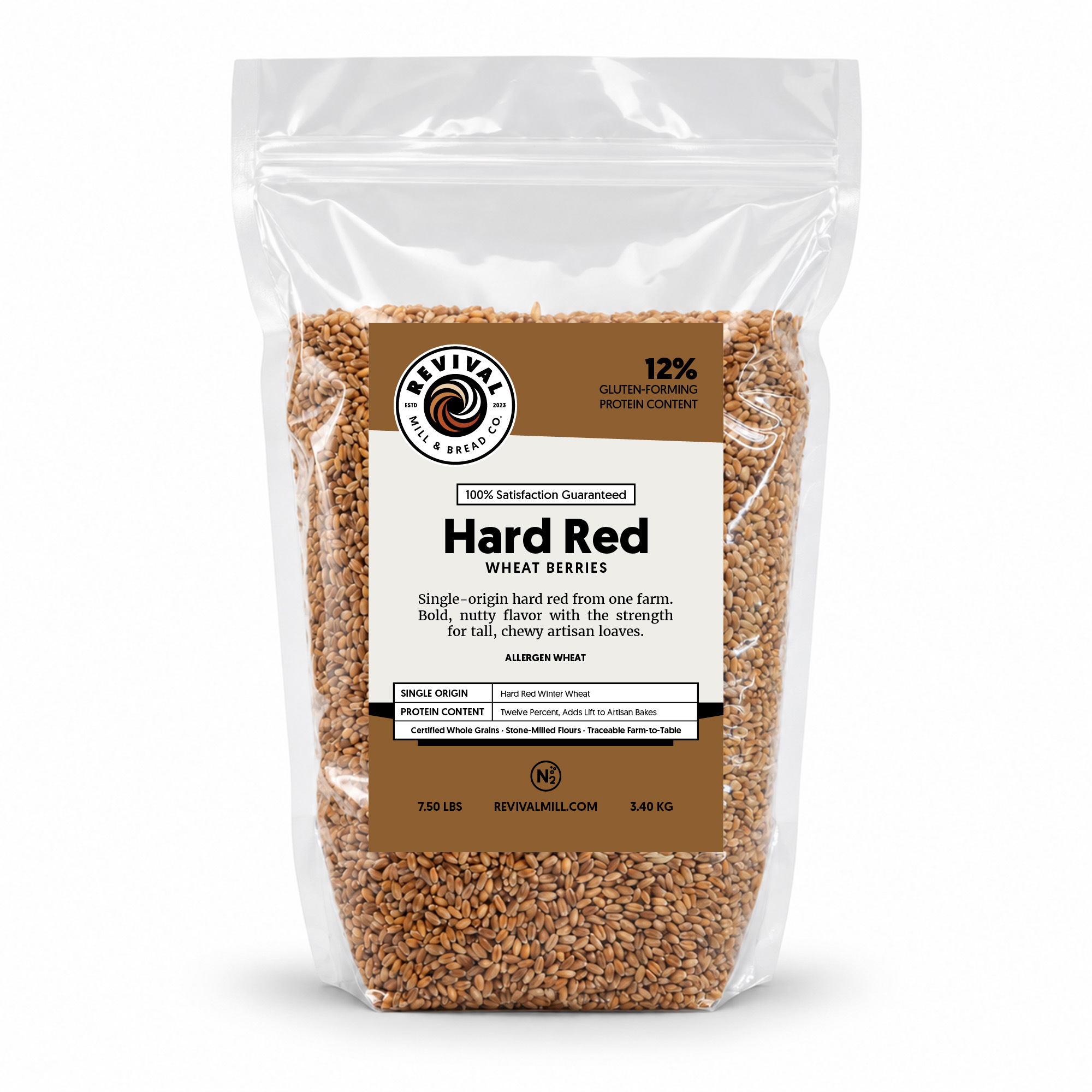 Hard Red Winter Wheat Berries from Revival Mill & Bread Co.