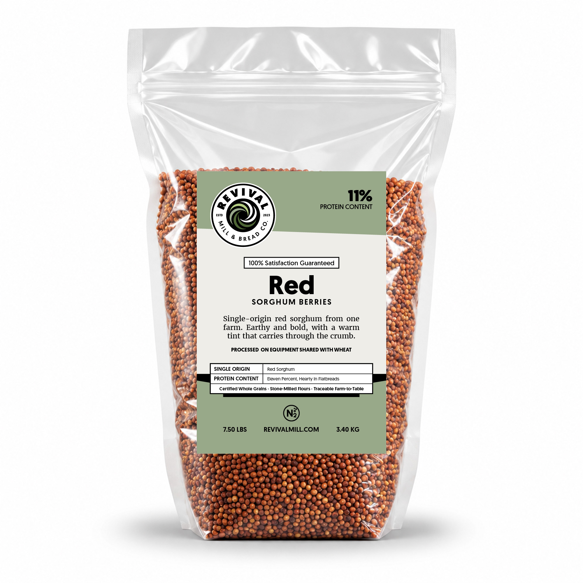Red Sorghum Berries from Revival Mill & Bread Co.