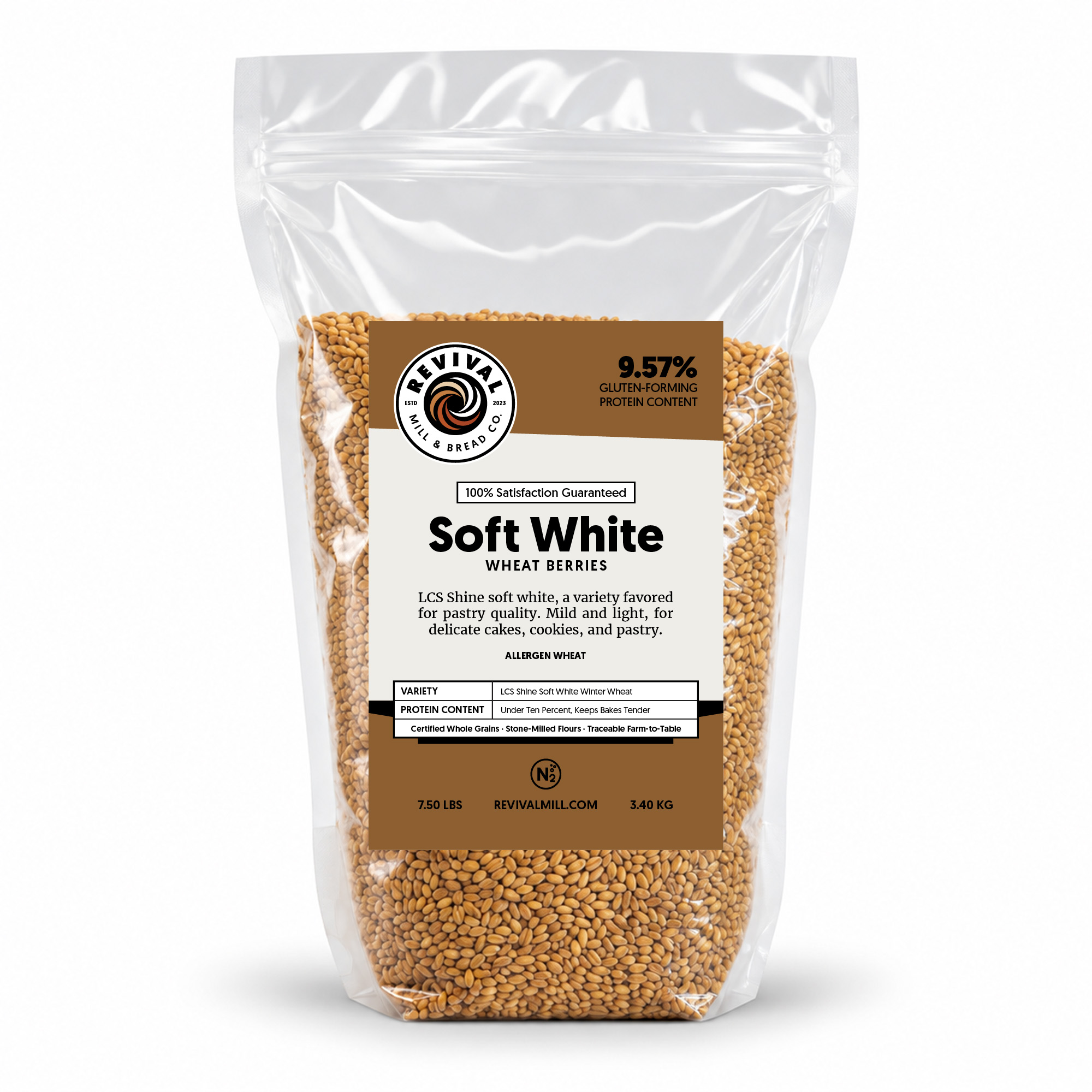 Soft White Winter Wheat Berries from Revival Mill & Bread Co.