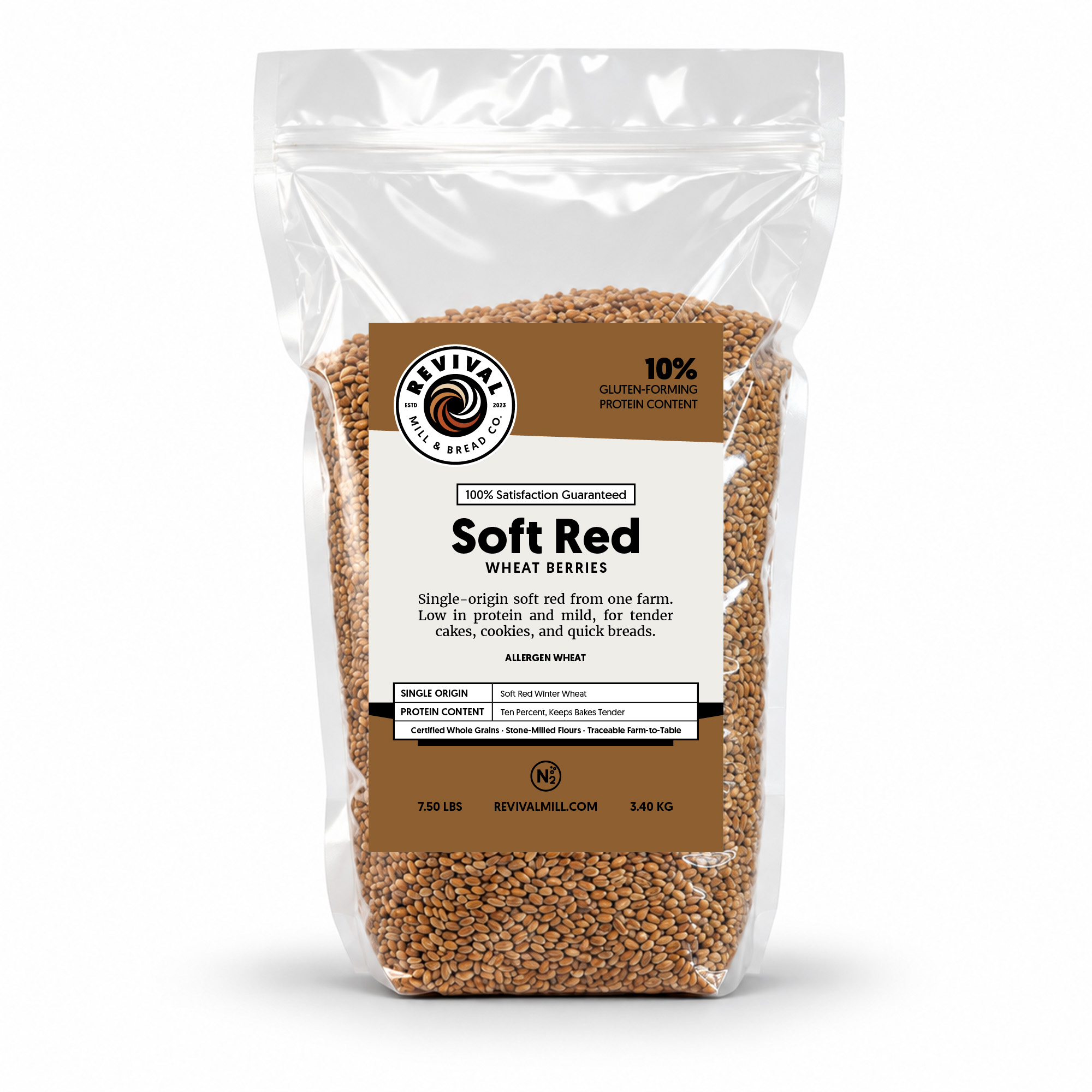 Soft Red Winter Wheat Berries from Revival Mill & Bread Co.